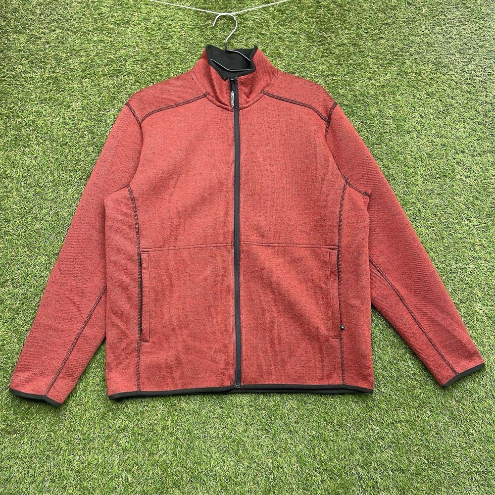 Arborwear Wool Blend Jacket Mens Small Red Full Zip Workwear Outdoor